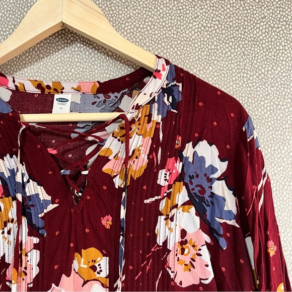 M Old Navy Swing Floral Top - Picture 2 of 9